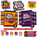 Nik Naks Combo Corn Snacks 36 x 20g – 18x Nice ‘n' Spicy & 18x Rib ‘n' Saucy – Multipack Crisps, Lunchbox & Party Treats