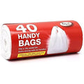 TidyZ Handy Bags with Tie Handles 15L Extra Strong 40pk