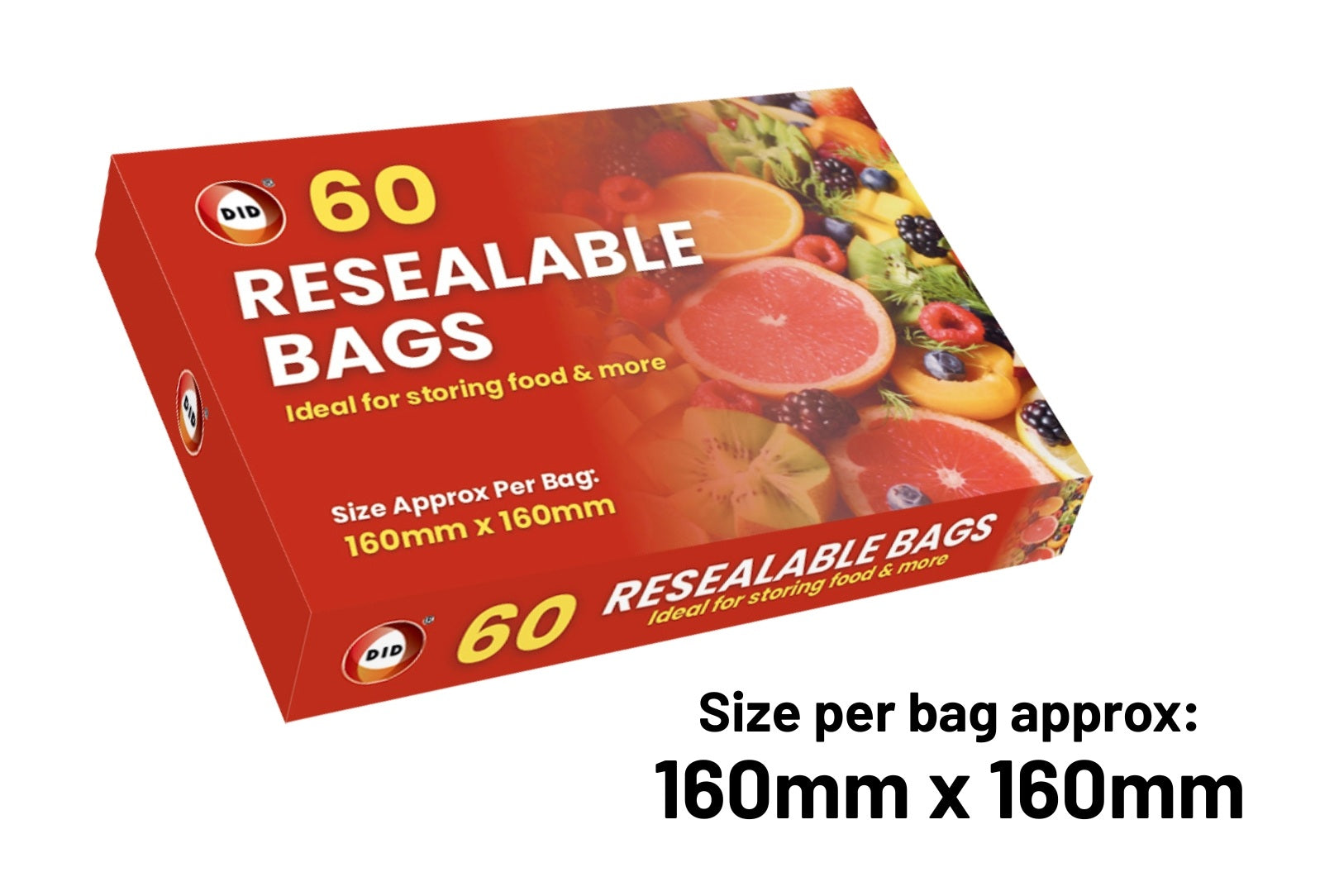60pc Resealable Bags