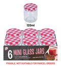 6pc 120ml Mini Glass Jars