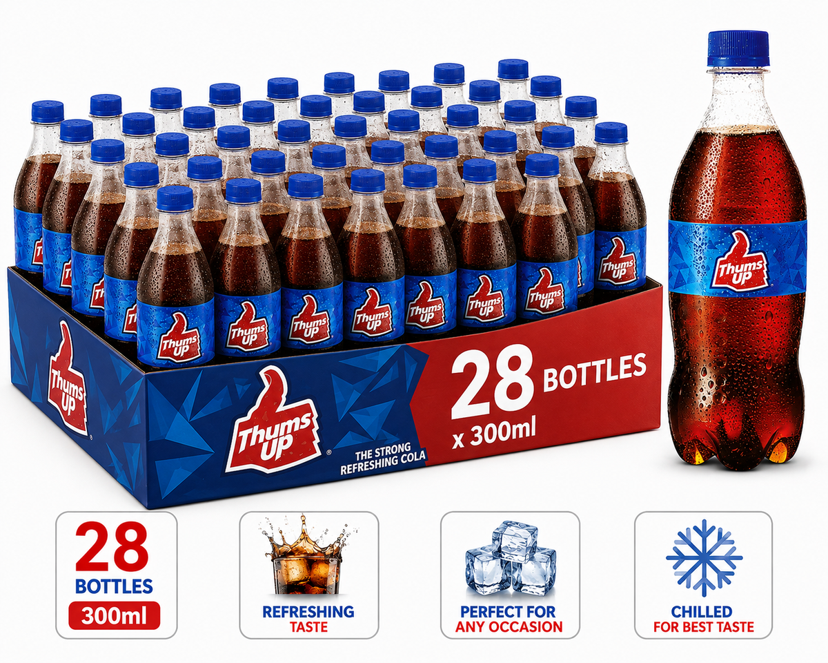 Thums Up 250ml Bottles x 28 – Classic Thums Up Cola Soft