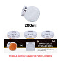 3pc 200ml Glass Storage Jars