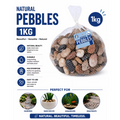 1Kg Decorative Assorted Pebbles – Natural Stone Garden, Plant Pot, Vase & Home Decoration Pebbles