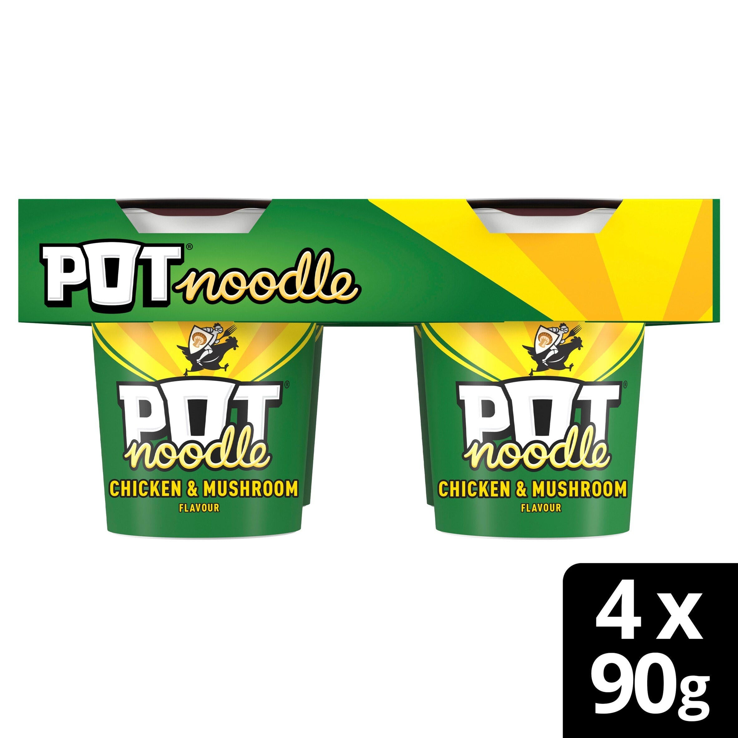 Pot Noodle Chicken & Mushroom Instant Noodles 4x 90 g